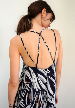 RELIGION Ara Plume Print Maxi Dress