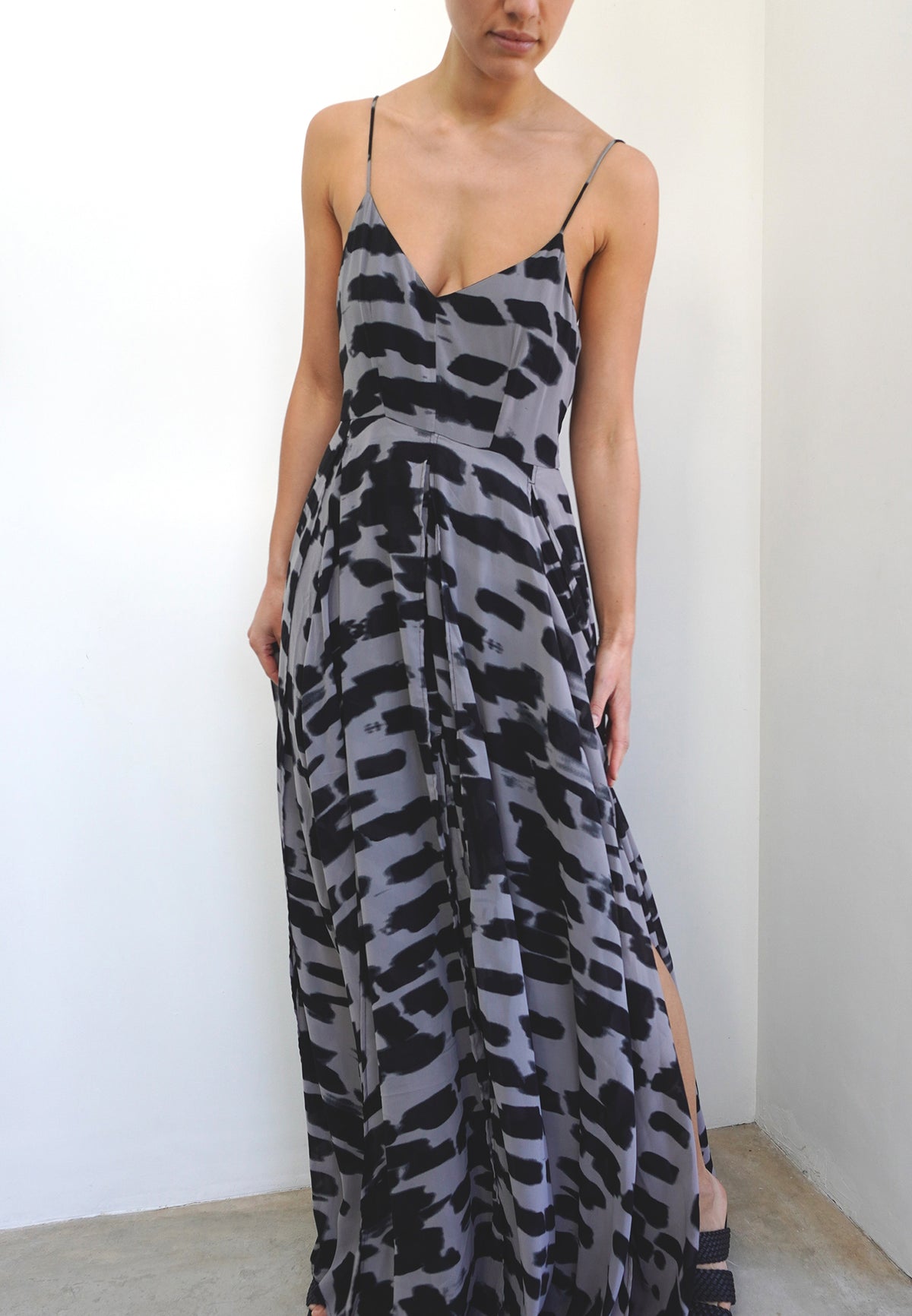 ZEBRA MAXI DRESS LEOPARD