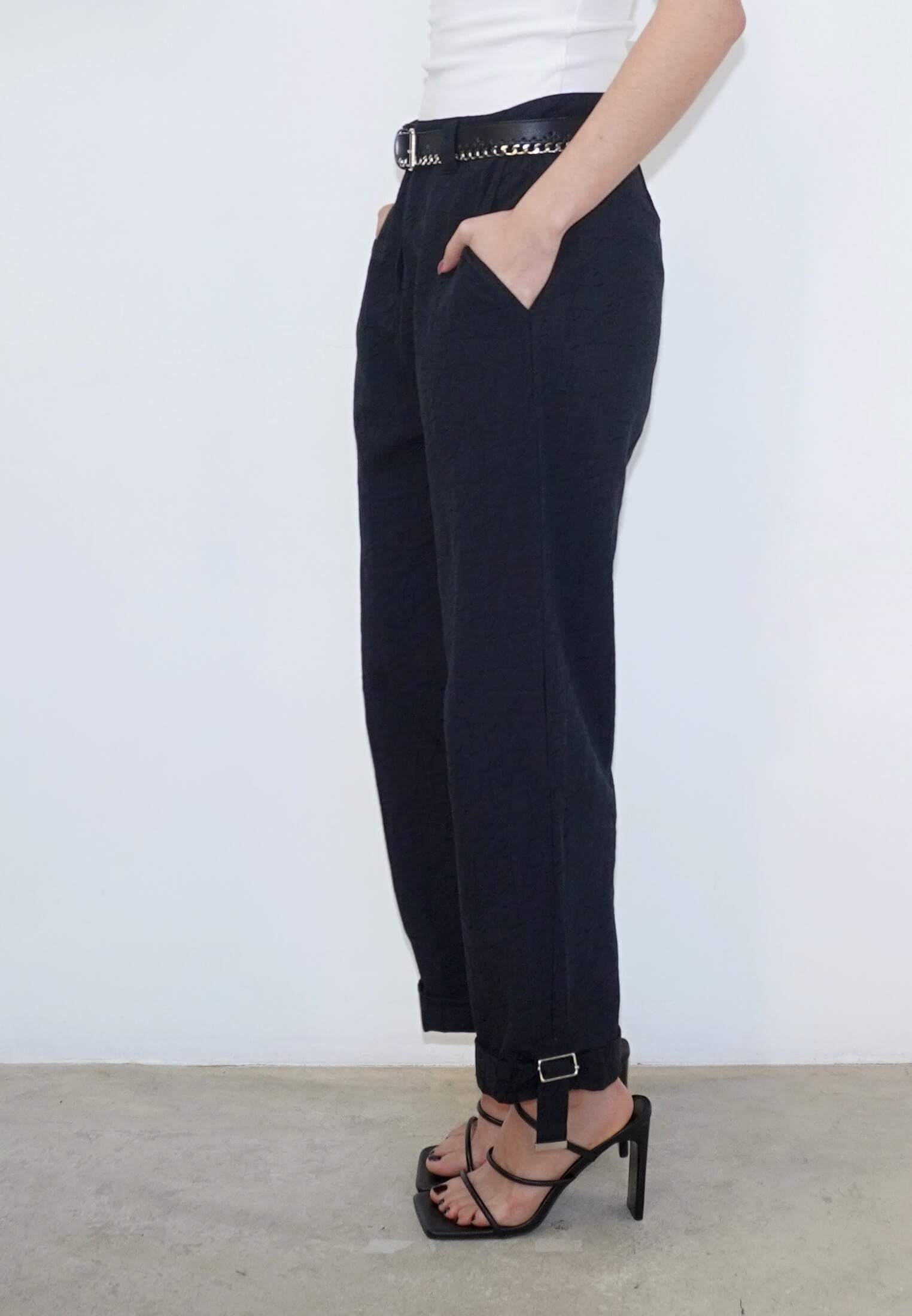 DASH BLACK TAILORED TROUSERS