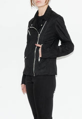 JADE BIKER JACKET JET BLACK