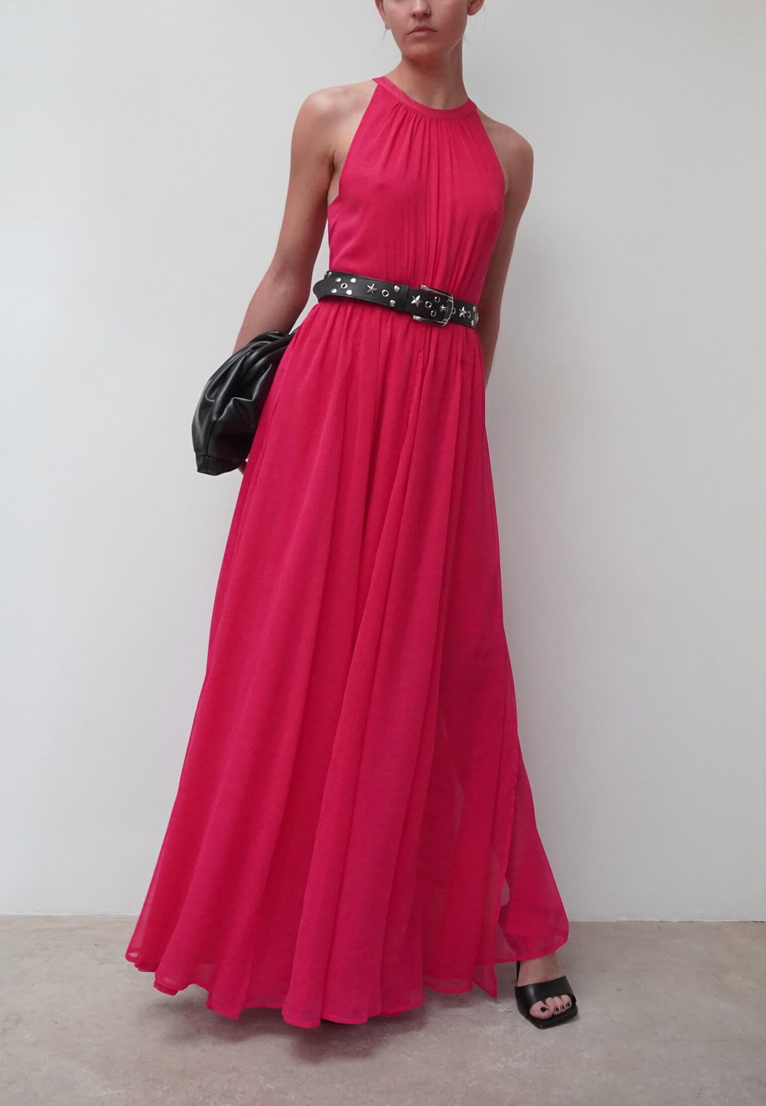 RELIGION Dusk Pink Halterneck Maxi Dress