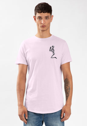 RELIGION Praying Skeleton Organic Lavender T-Shirt