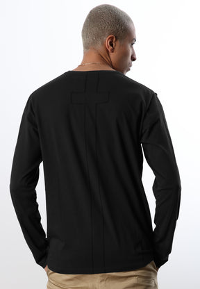 CORE LS ORGANIC T-SHIRT BLACK