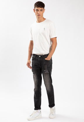 VICIOUS JEANS RIPPER BLACK