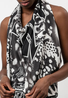 RELIGION Fusion Animal Print Scarf