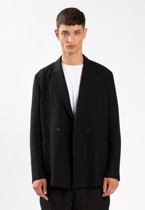 DOUBLE BREASTED JACKET BLACK