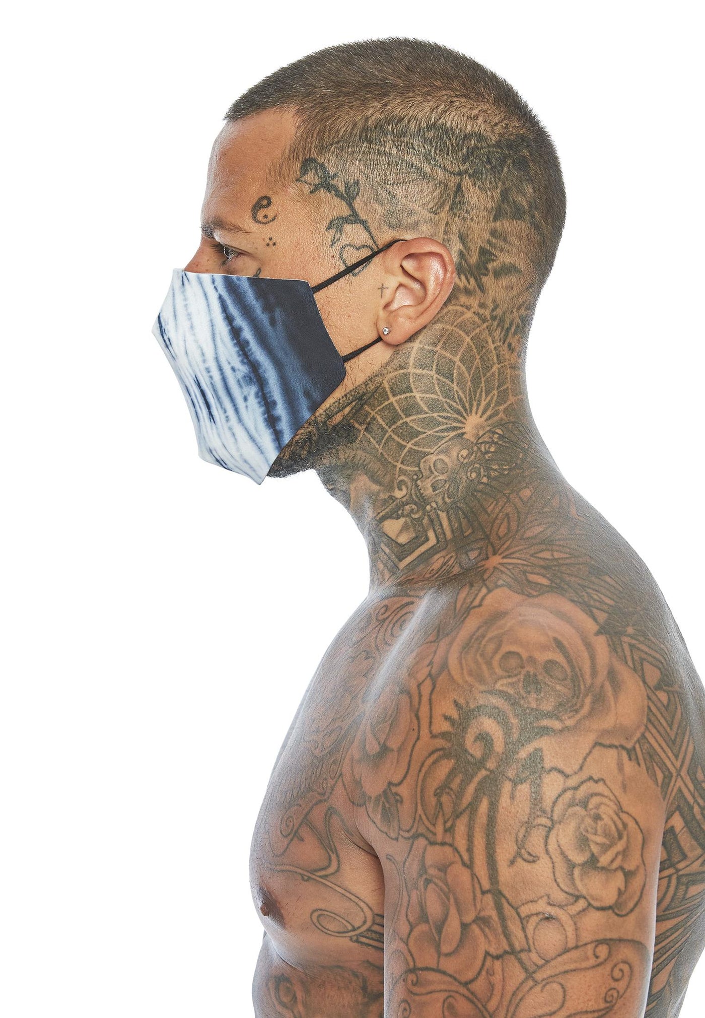 RELIGION Face Mask Tie Dye Blue