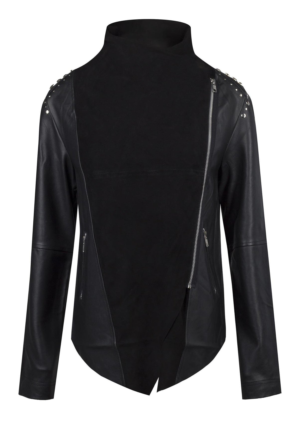 RELIGION Magnetism Black Leather Jacket