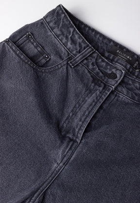 RELIGION Capricorn Black Wide-Leg Jeans