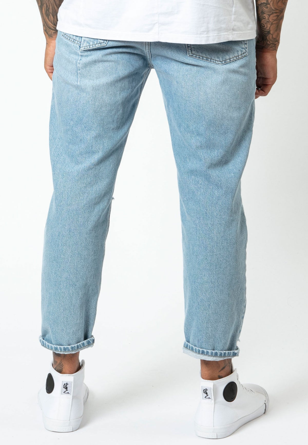 RELIGION Kick Straight Leg Cut Blue Jeans