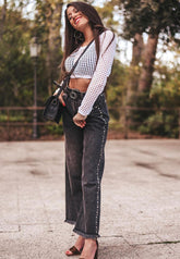 RELIGION Motive High Waisted Denim Jeans