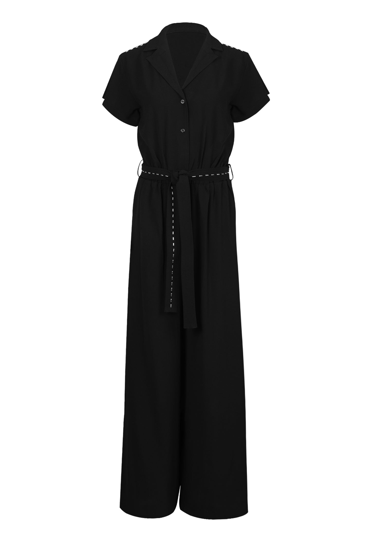 RELIGION Glamour Black Boilersuit 