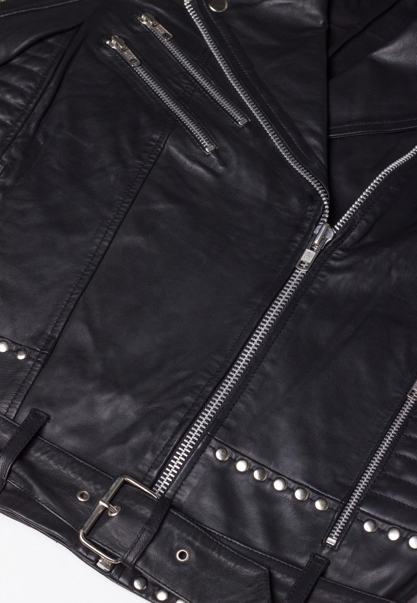 RELIGION Blush Biker Leather Jacket