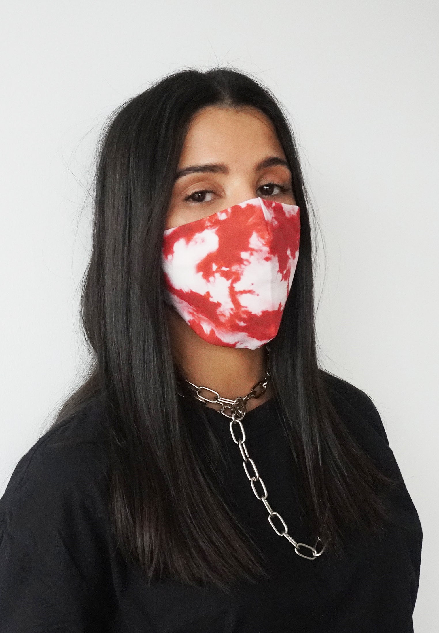 RELIGION Face Mask Tie Dye Red