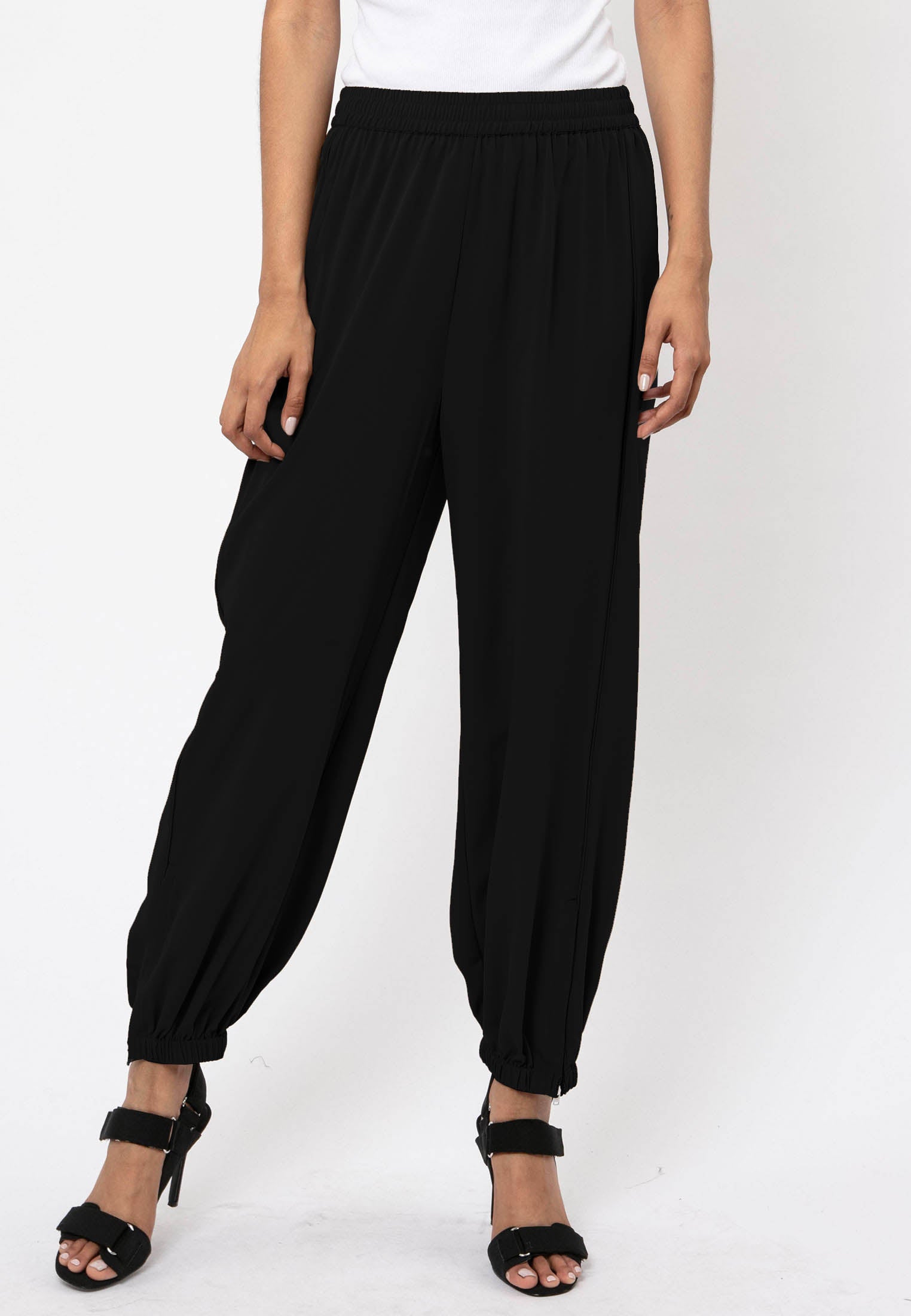 RELIGION Society Smart-Casual Black Trousers